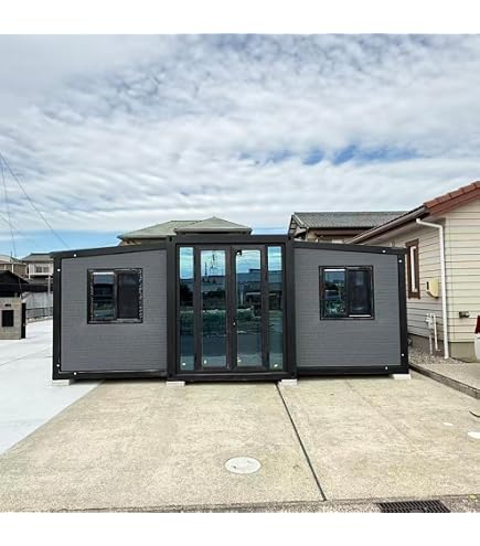 Amazon | 24平方メートル（15畳）4m×6m×2.8m、仮設住宅、現場組み立て